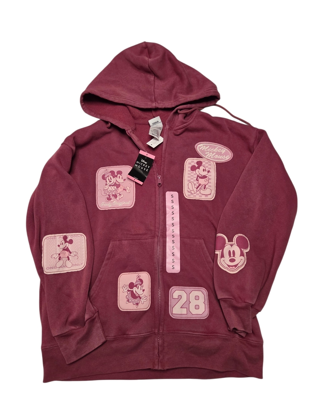 Womens Disney Zip Up Hoodie NWT